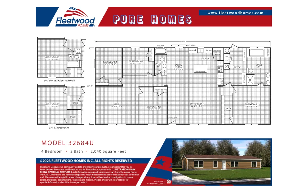 PU 32684U Floor Plan